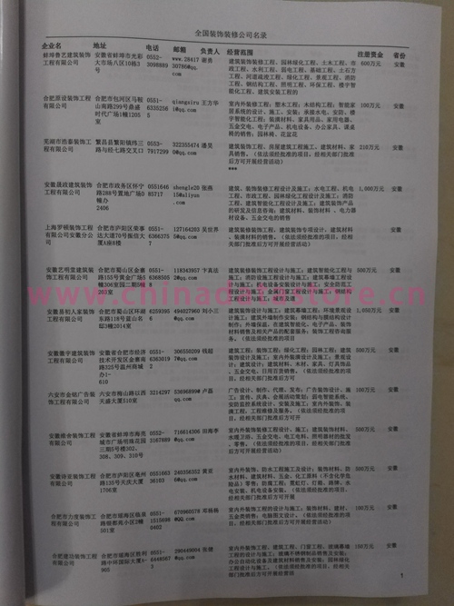 中國裝飾裝修企業(yè)黃頁可開展精準(zhǔn)營銷，電話營銷、郵件營銷、傳真營銷等等多管齊下，圓您銷售冠軍夢