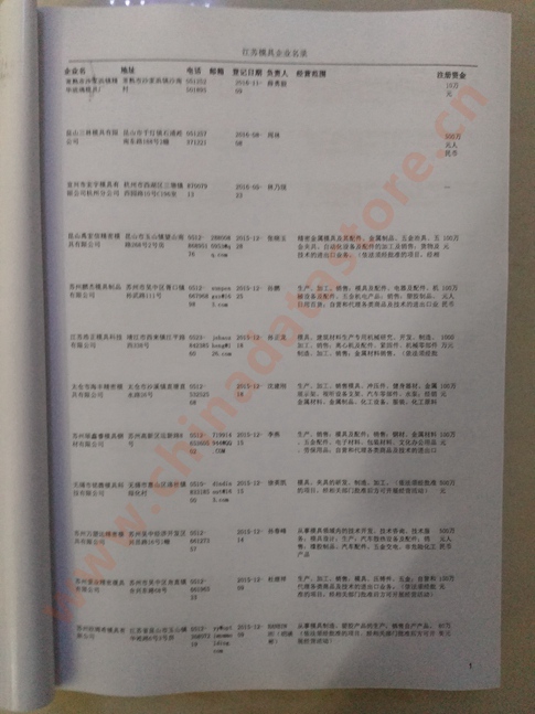 江蘇模具企業(yè)黃頁可開展精準(zhǔn)營銷，電話營銷、郵件營銷、傳真營銷等等多管齊下，圓您銷售冠軍夢(mèng)